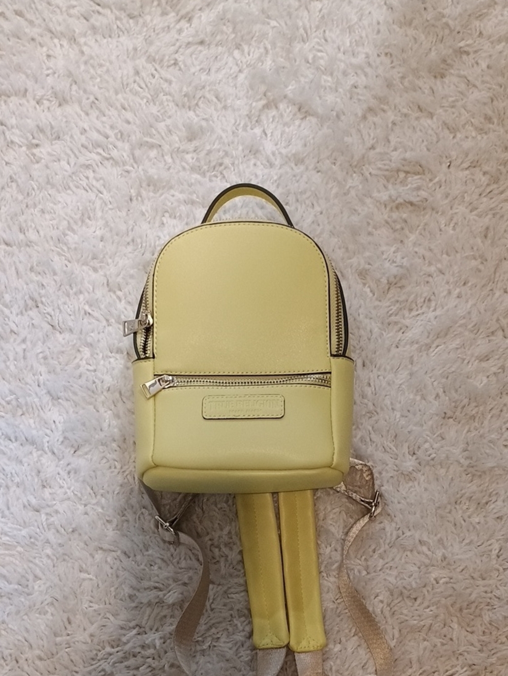 True Religion Yellow Women’s Mini Backpack
